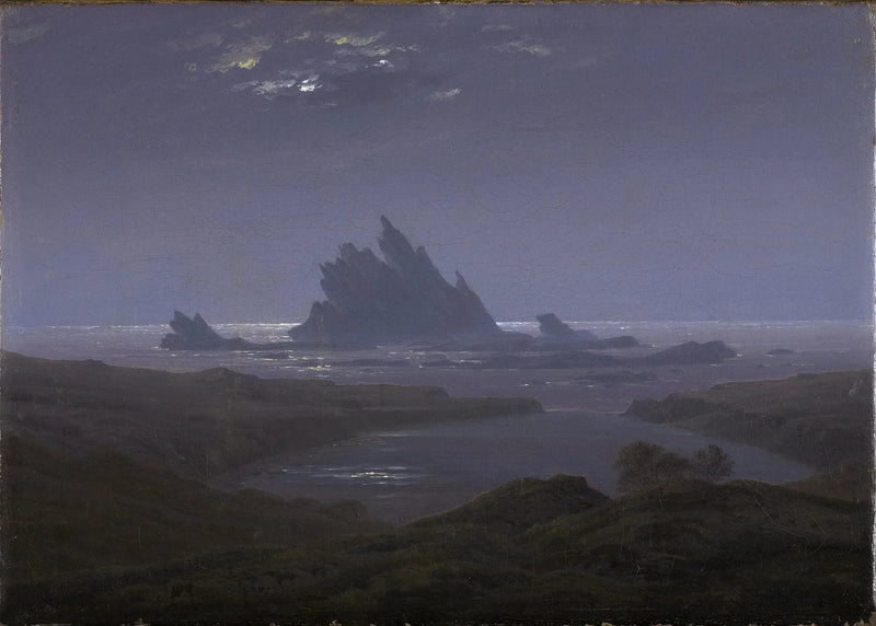Récif rocheux au bord de la mer - Caspar David Friedrich