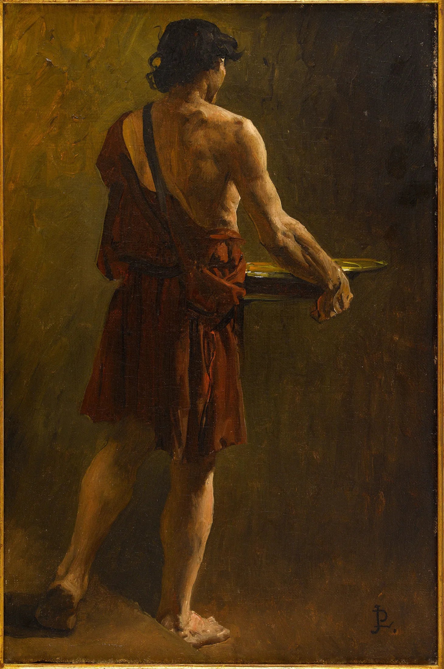 Récits des temps mérovingiens : un esclave - Jean-Paul Laurens image 1 reproduction artisanale de tableau