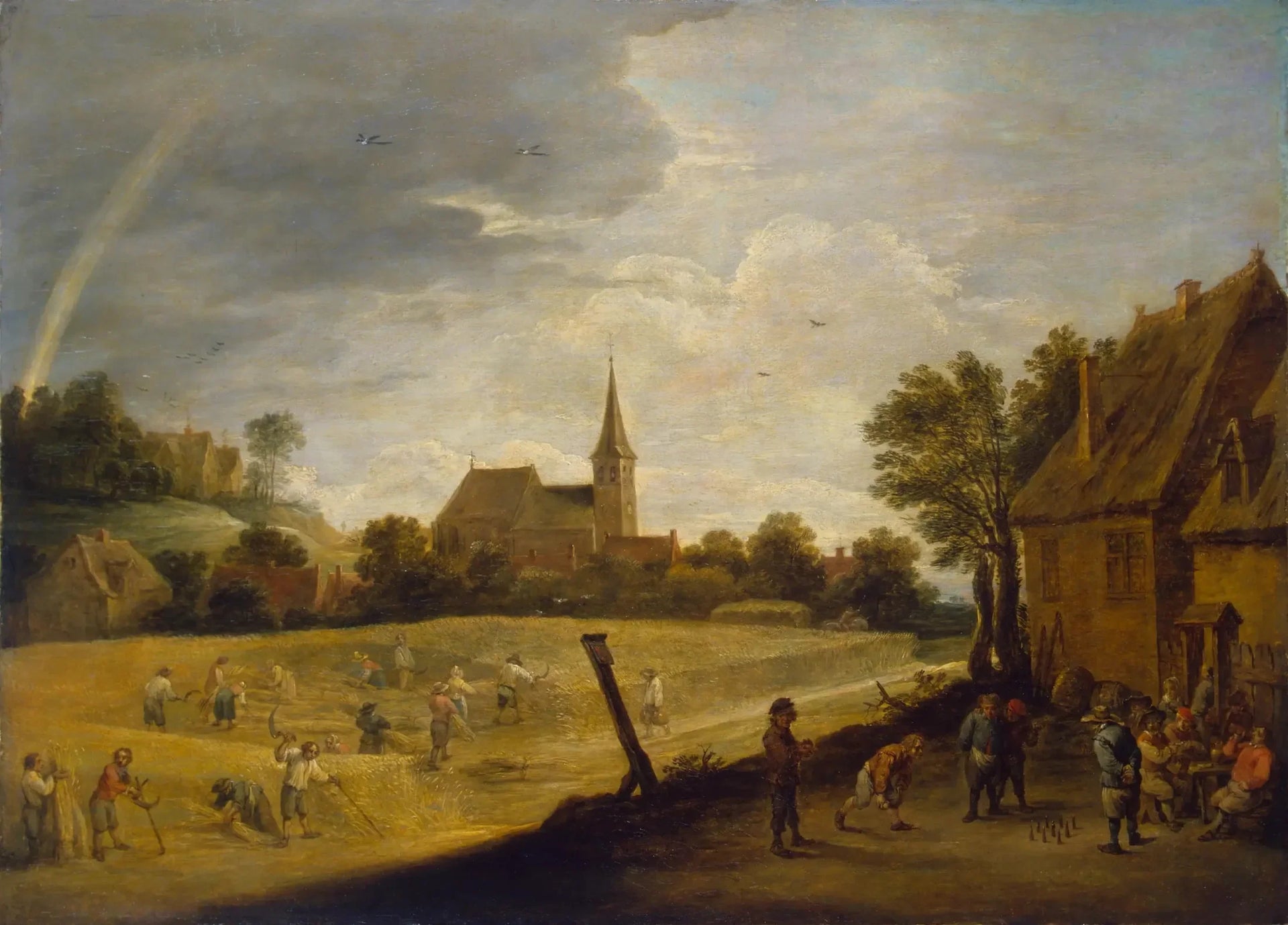Récolte - David Teniers le Jeune image 1 copie peinte à la main à l’huile