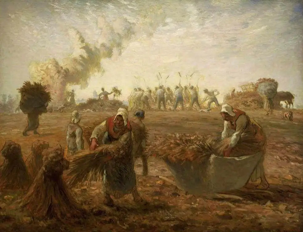 Récolte de sarrasin, été - Jean-François Millet image 1 tableau peint à l’huile sur toile