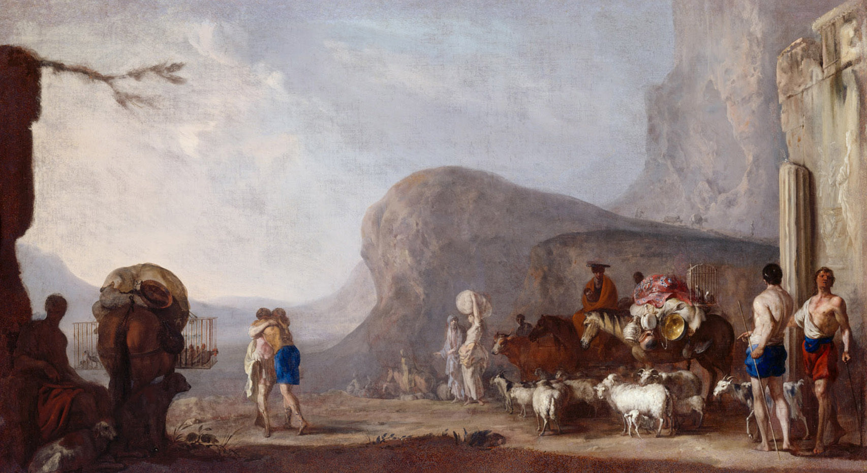 Réconciliation de Jacob avec Ésaü - Johann Heinrich Schönfeld image 1 reproduction réalisée par Alpha Reproduction
