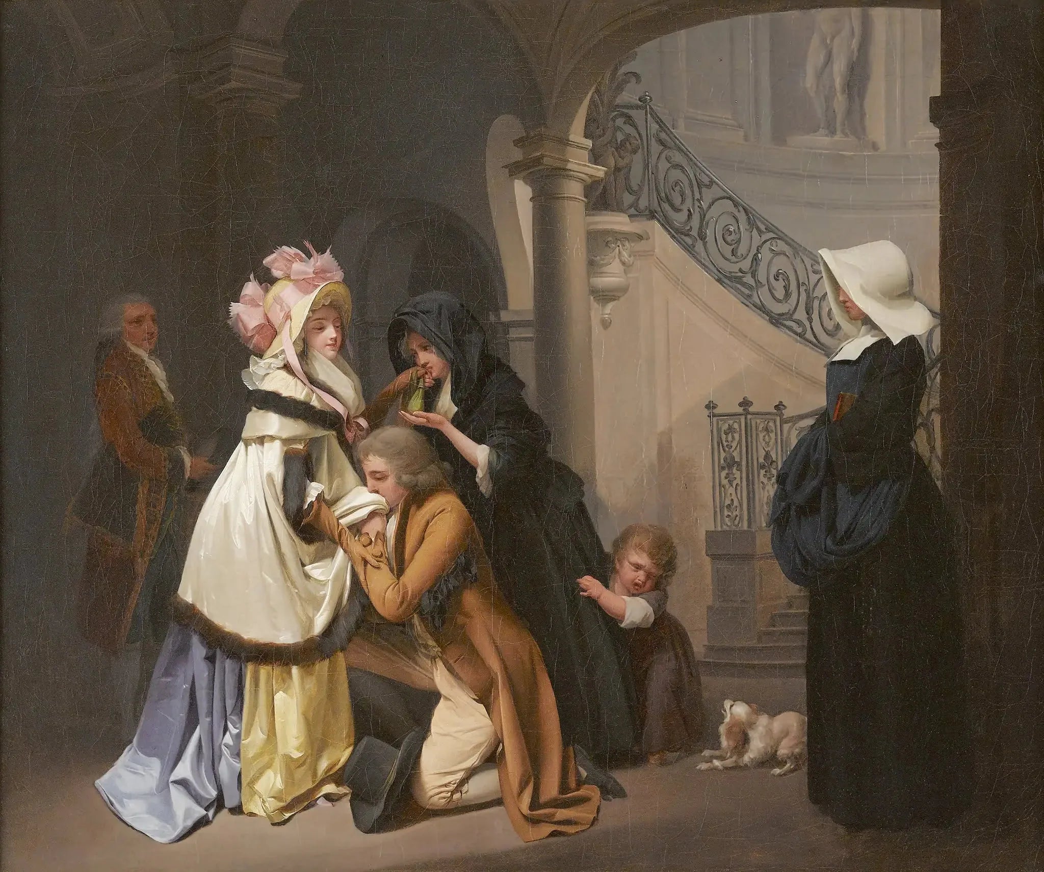 Reconnaissance du cœur - Louis-Léopold Boilly image 1 reproduction de peinture à l’huile