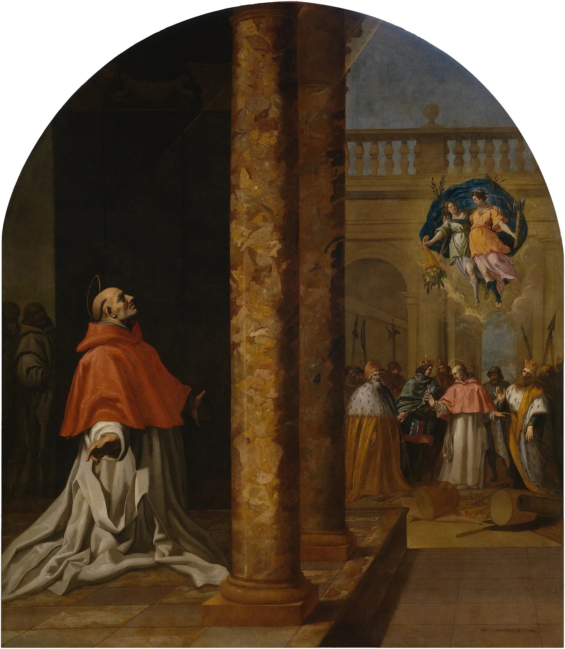 Reconnaissance du Chartreux Saint Cardinal Niccolò Albergati - Vincenzo Carducci image 1 copie de tableau peinte à la main