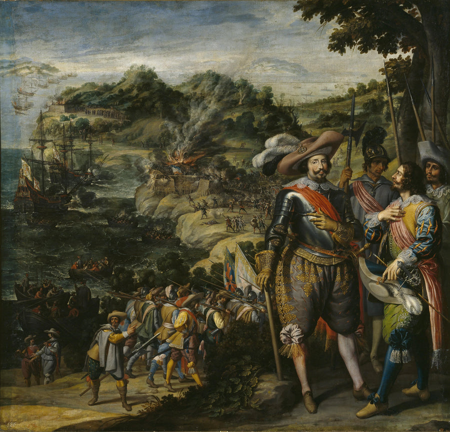 La récupération de l'île de San Cristobal par Don Frédéric de Tolède - Félix Castelo
