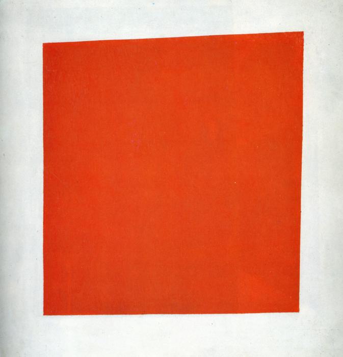 Carré rouge : réalisme pictural d’une paysanne en deux dimensions - Kasimir Malevitch