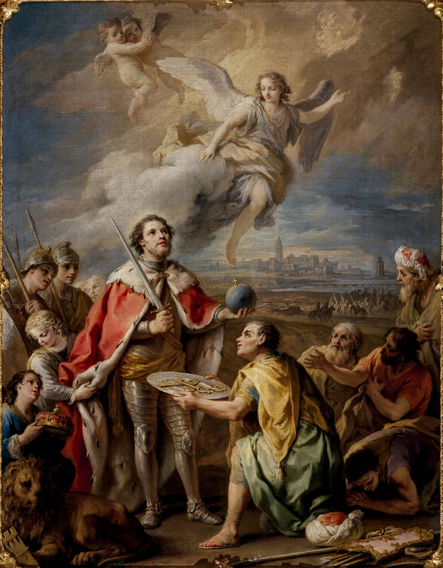 rédition de Séville au roi San Fernando. - Charles Joseph Flipart