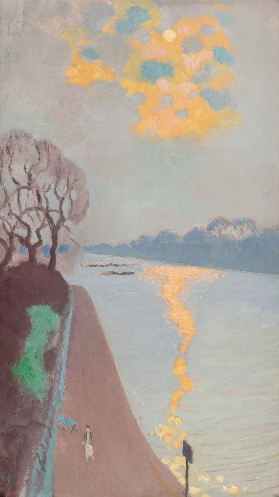 Reflet de soleil sur la rivière - Maurice Denis image 1 copie de tableau peinte à la main