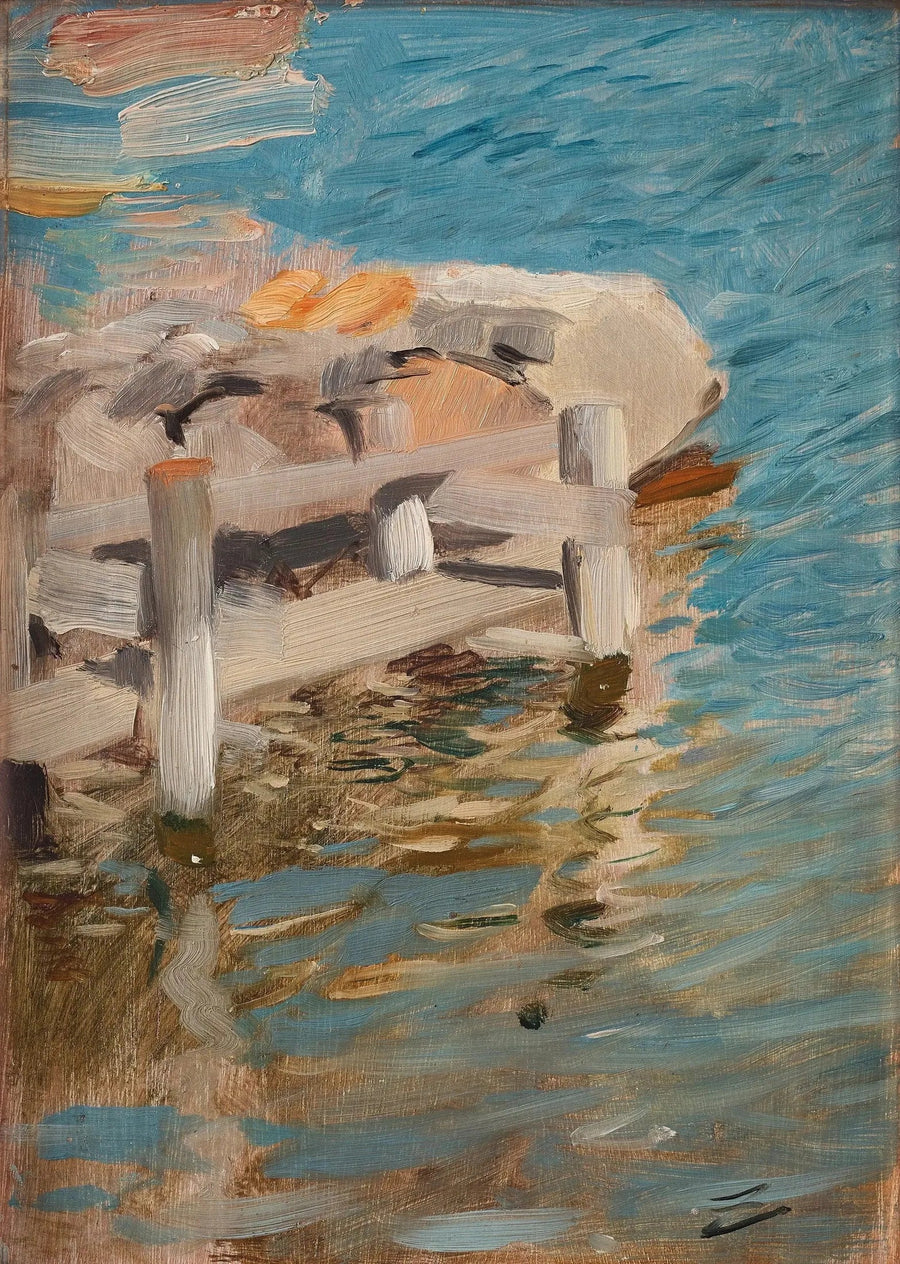 Reflets de l'eau sur un cercueil en pierre - Anders Zorn