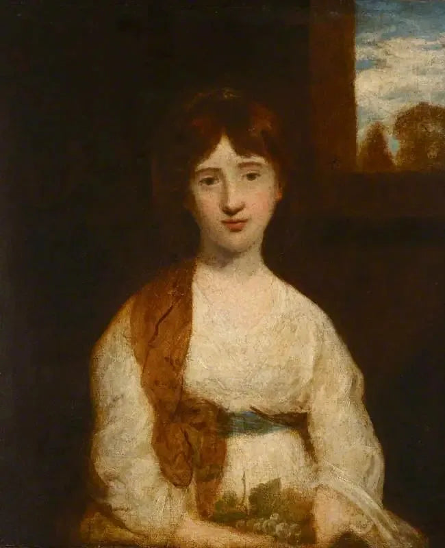 Réflexion : La jeune fille à la grappe de raisin - Joshua Reynolds image 1 reproduction de peinture à l’huile