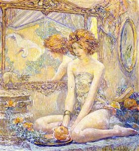 Réflexions - Robert Lewis Reid image 1 copie peinte à la main à l’huile