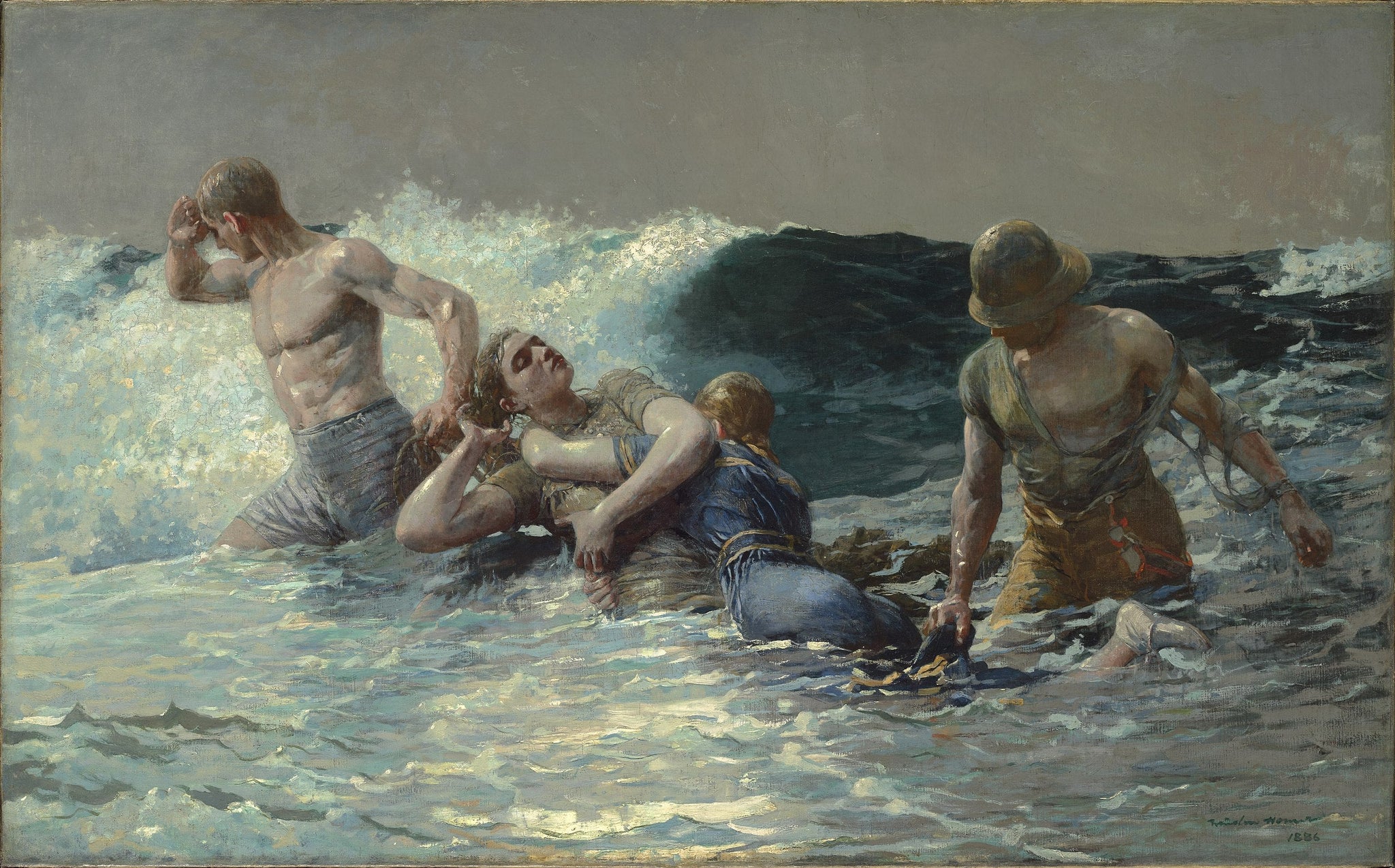 Reflux - Winslow Homer image 1 reproduction artisanale de tableau