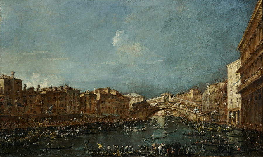 Régate au pont du Rialto - Francesco Guardi