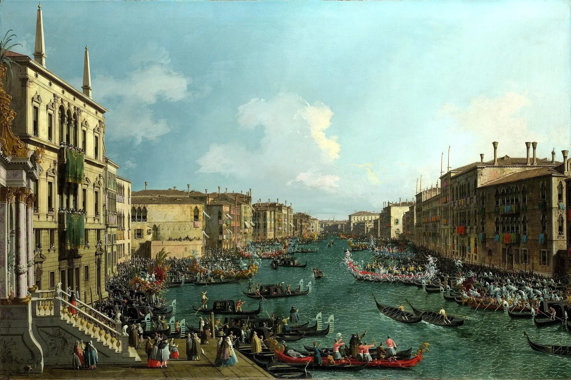 Régate sur le Grand Canal - Canaletto image 1 tableau peint à l’huile sur toile