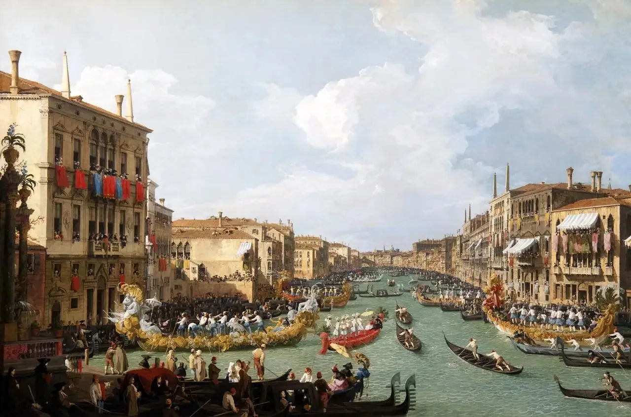Régate sur le Grand Canal - Canaletto image 1 reproduction d’œuvre d’art à l’huile