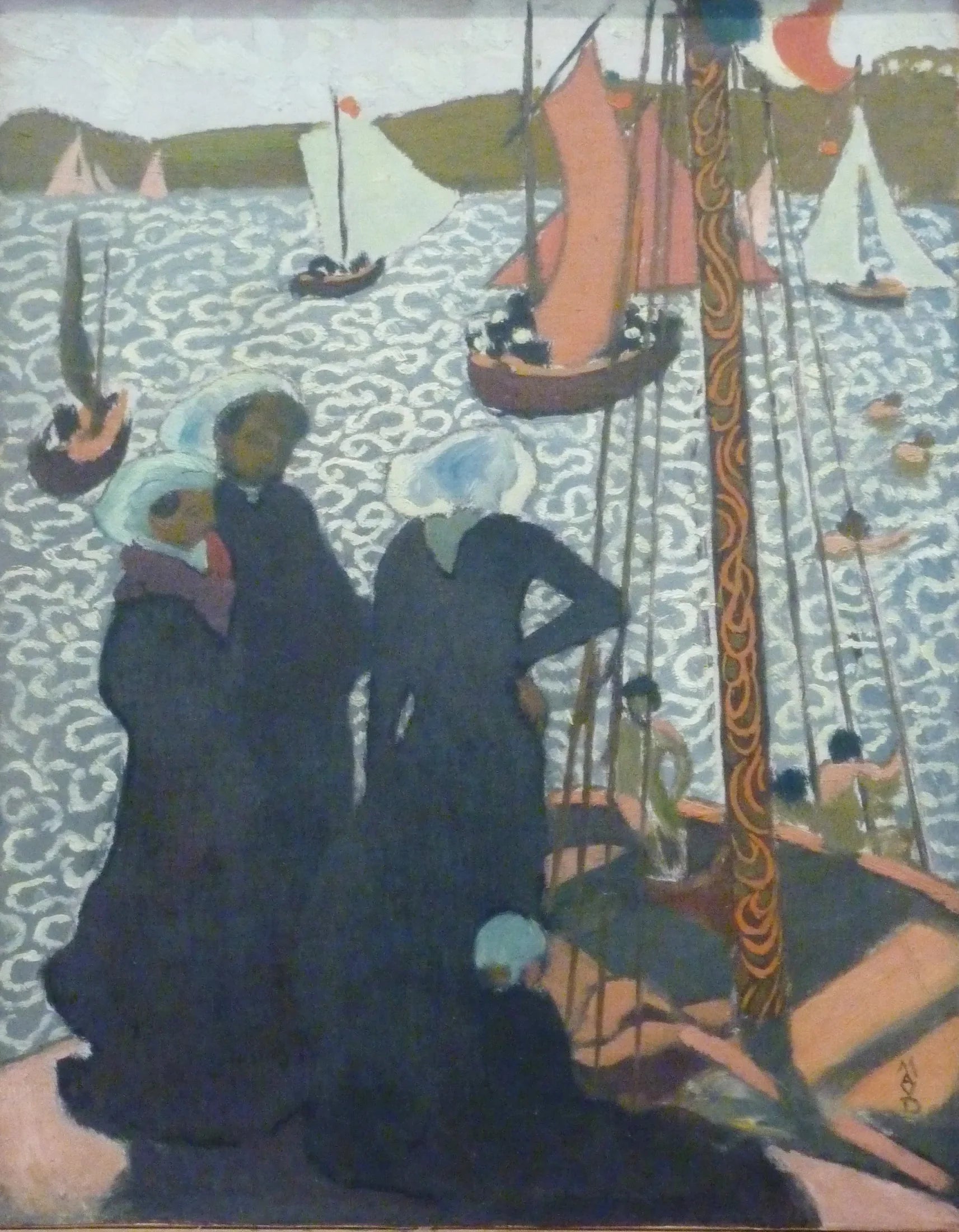 Régates à Perros-Guirec - Maurice Denis image 1 reproduction de peinture à l’huile