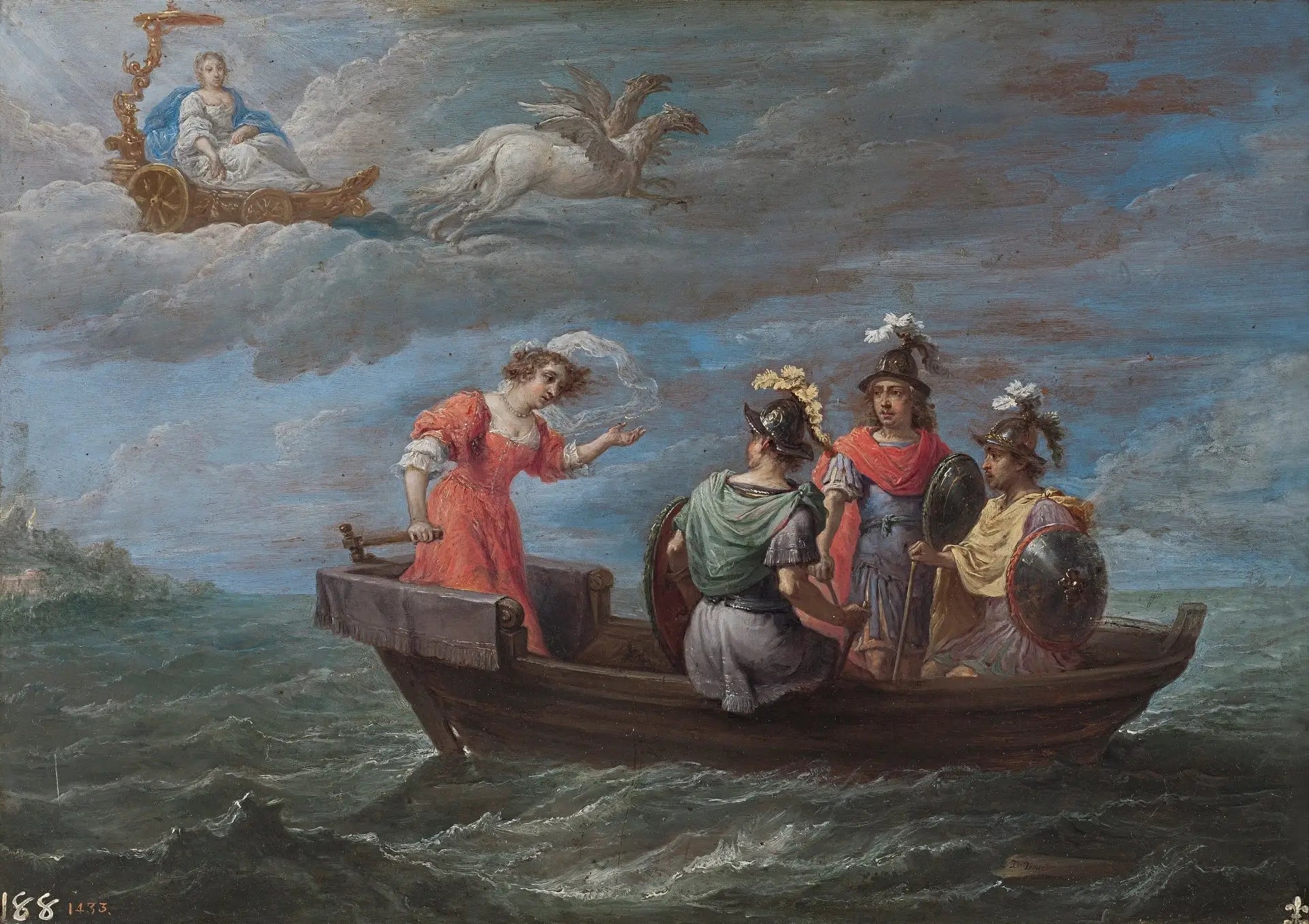 Reinaldo Flees from the Lucky Islands - David Teniers le Jeune image 1 tableau peint à l’huile sur toile