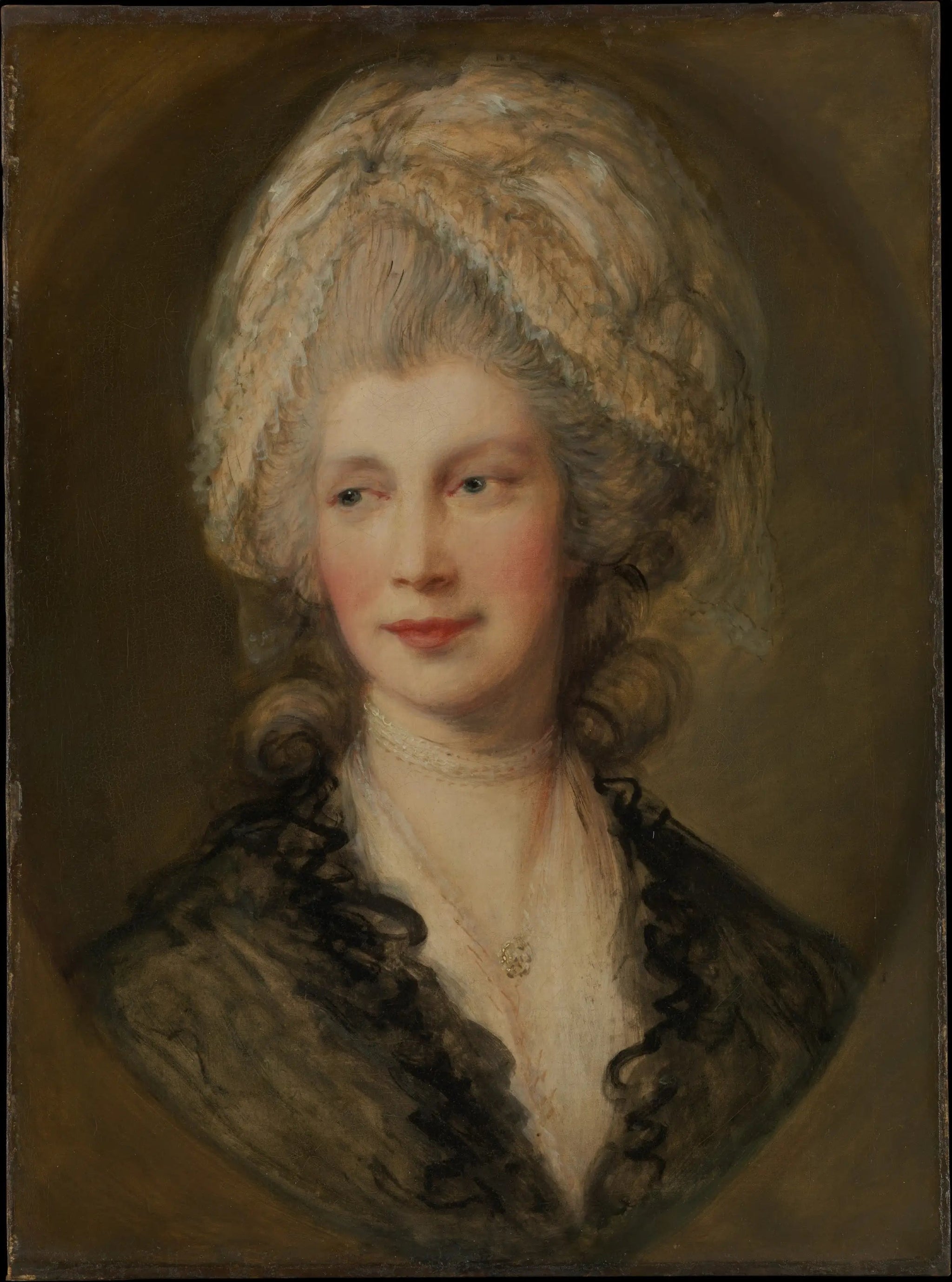 Reine Charlotte - Thomas Gainsborough image 1 reproduction artisanale de tableau