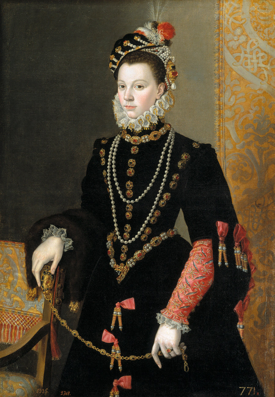 Reine Elisabeth de Valois, troisième épouse de Philippe II - Juan Pantoja de la Cruz