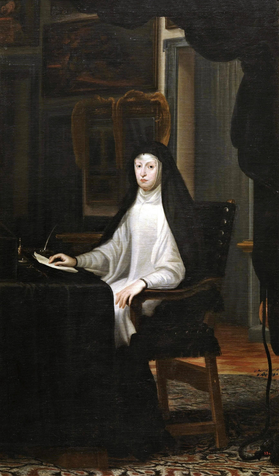 La reine Mariana d'Autriche en tant que veuve - Juan Carreño de Miranda