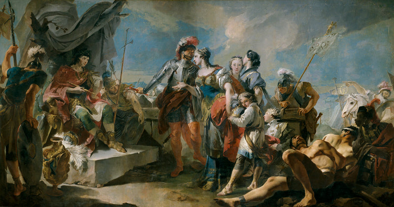 La Reine Zénobie devant l'Empereur Aurélien - Giambattista Tiepolo