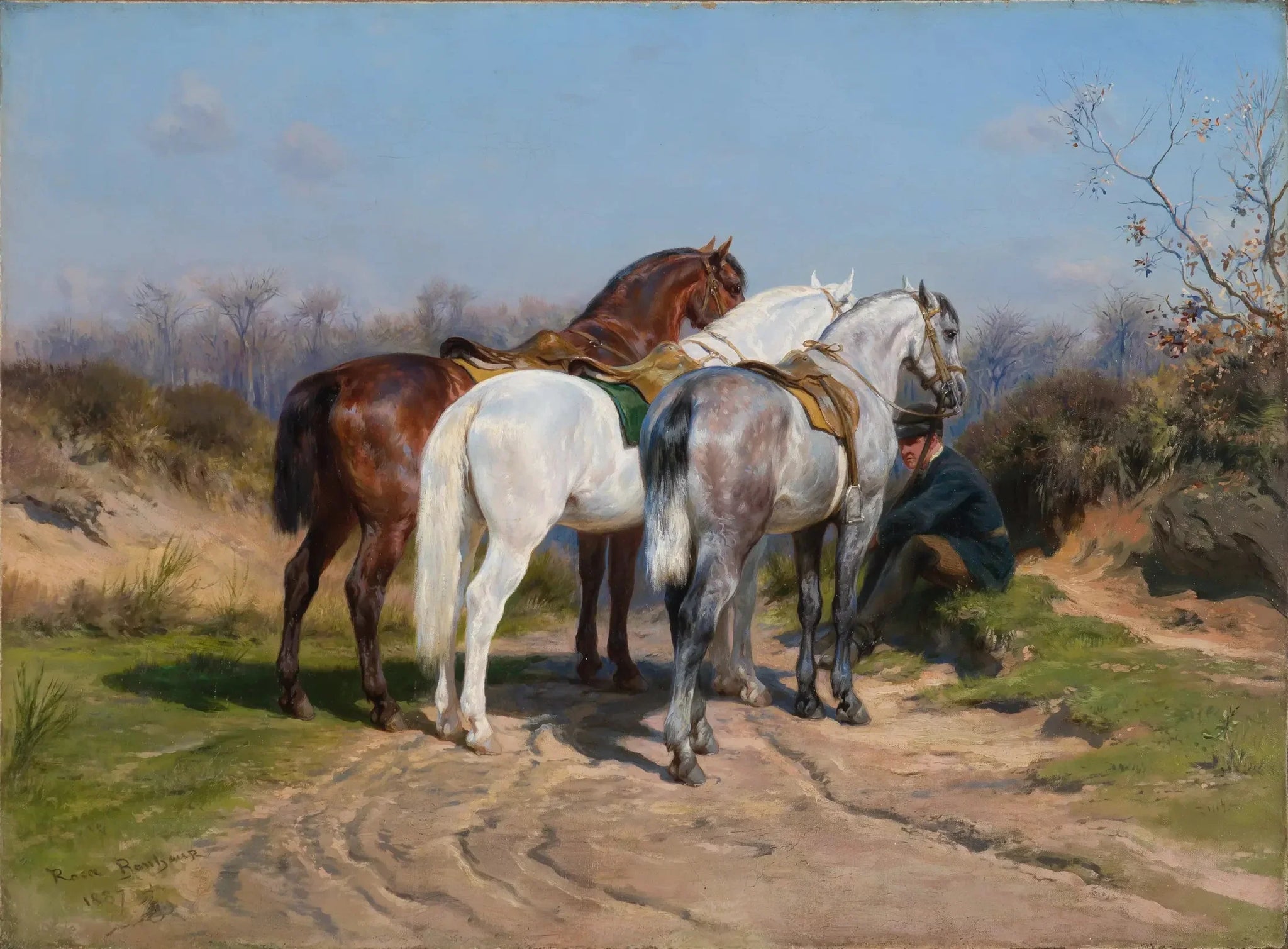 Relais de chasse - Rosa Bonheur image 1 tableau peint à l’huile sur toile