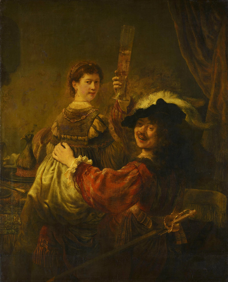 Rembrandt et Saskia en fils prodigue – Rembrandt, vers 1635