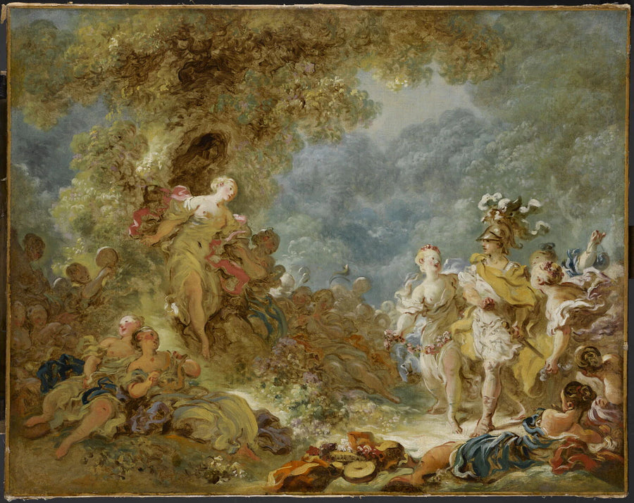 Renaud dans les jardins d'Armide, dit aussi Renaud entre dans la forêt enchantée - Jean-Honoré Fragonard