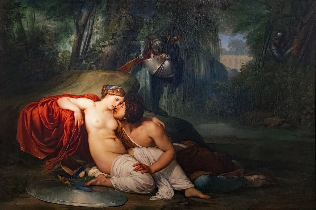 Renaud et Armide - Francesco Hayez image 1 copie peinte à la main à l’huile