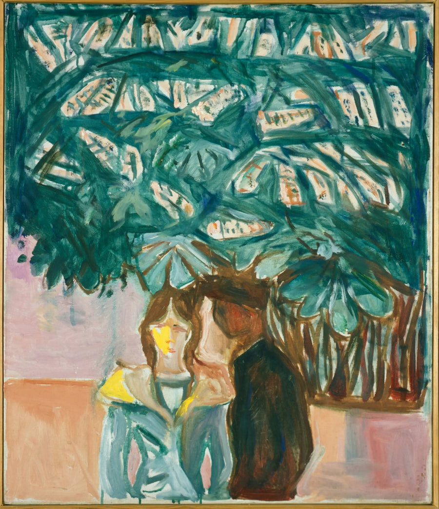 Rencontre sous un châtaignier - Edvard Munch