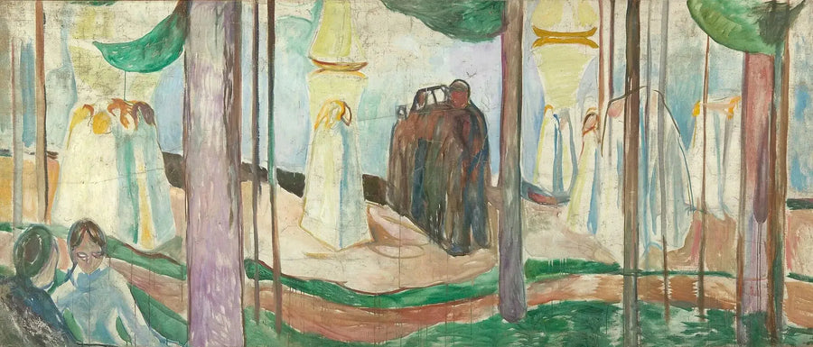 Rencontre sur la plage - Edvard Munch