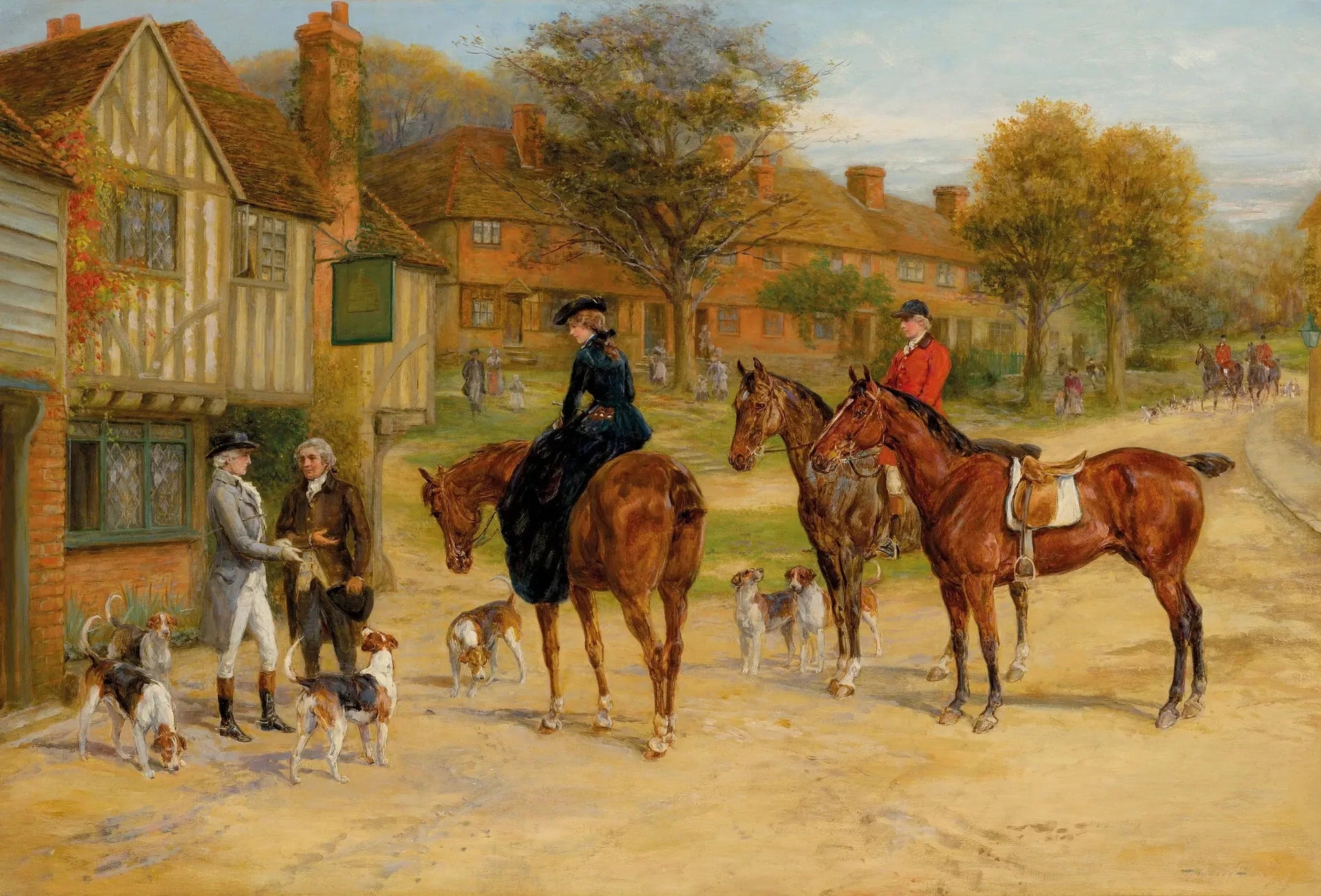 Rendez-vous à l'auberge - Heywood Hardy image 1 reproduction réalisée par Alpha Reproduction