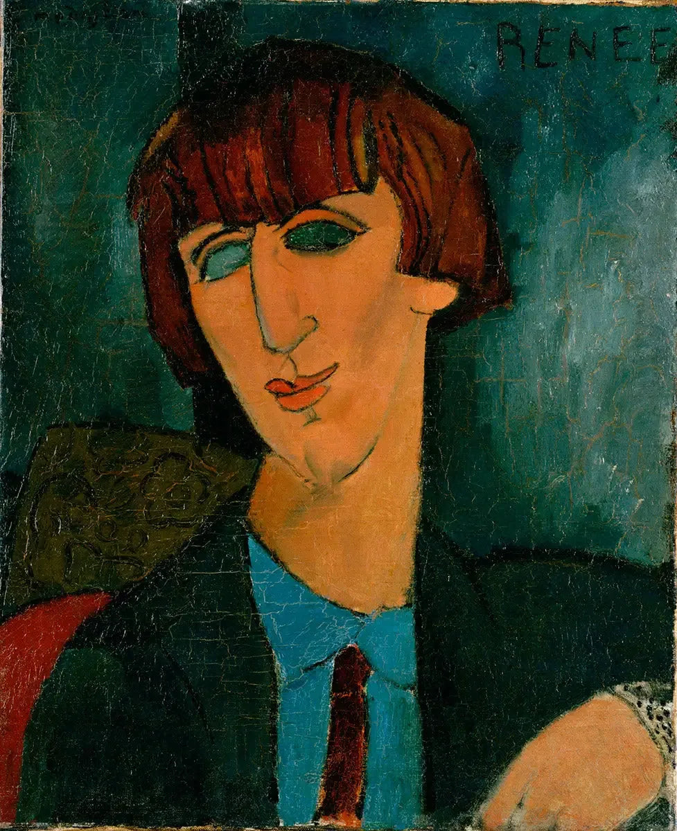Renée - Amedeo Modigliani image 1 reproduction artisanale de tableau