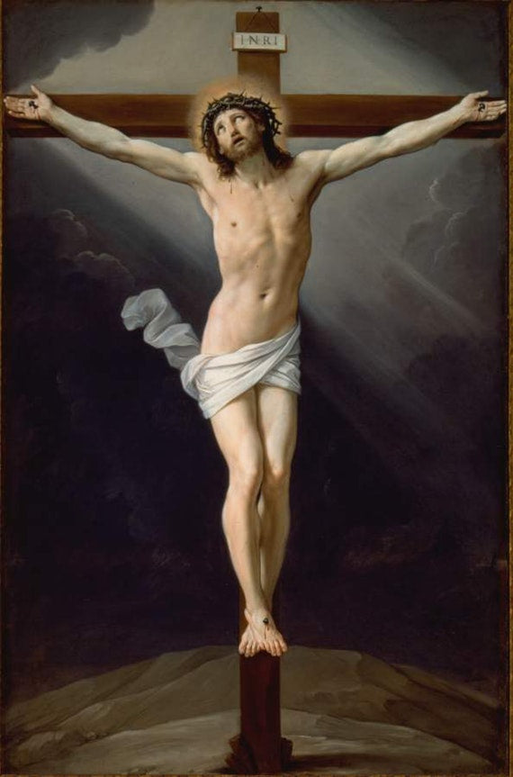 La Crucifixion de saint Pierre avec le Christ en gloire - Guido Reni