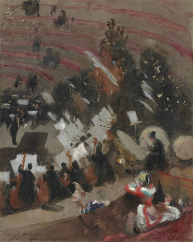 Répétition de l'Orchestre Pasdeloup au Cirque d'Hiver - John Singer Sargent