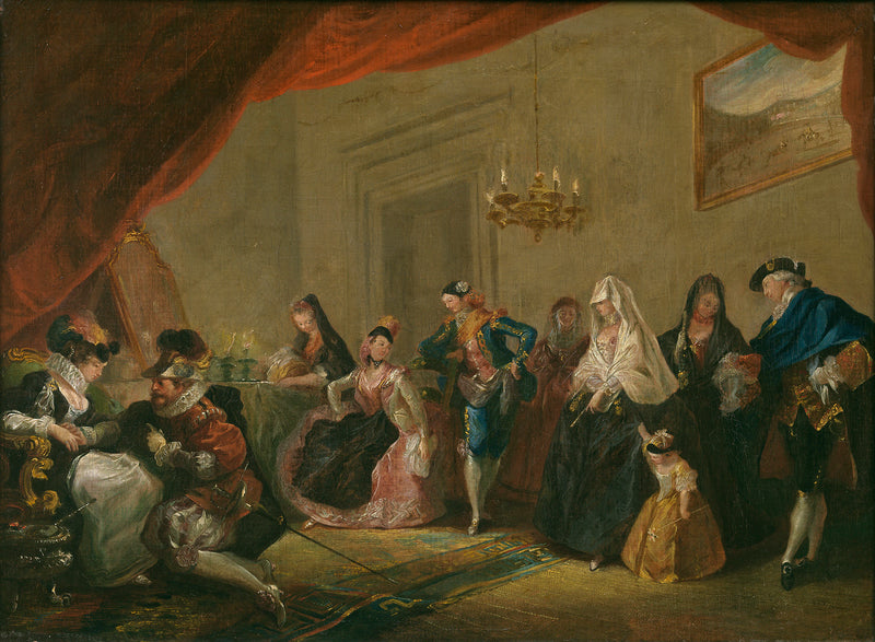 Répétition d'une pièce de théâtre - Luis Paret y Alcázar
