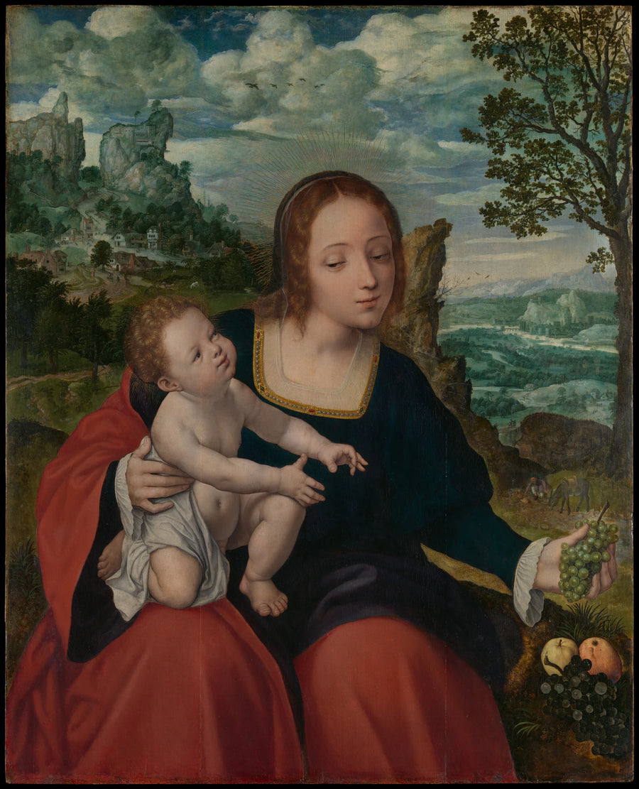 Le repos pendant la fuite en Égypte - Jan Massys|Master of the Liège Disciples at Emmaus