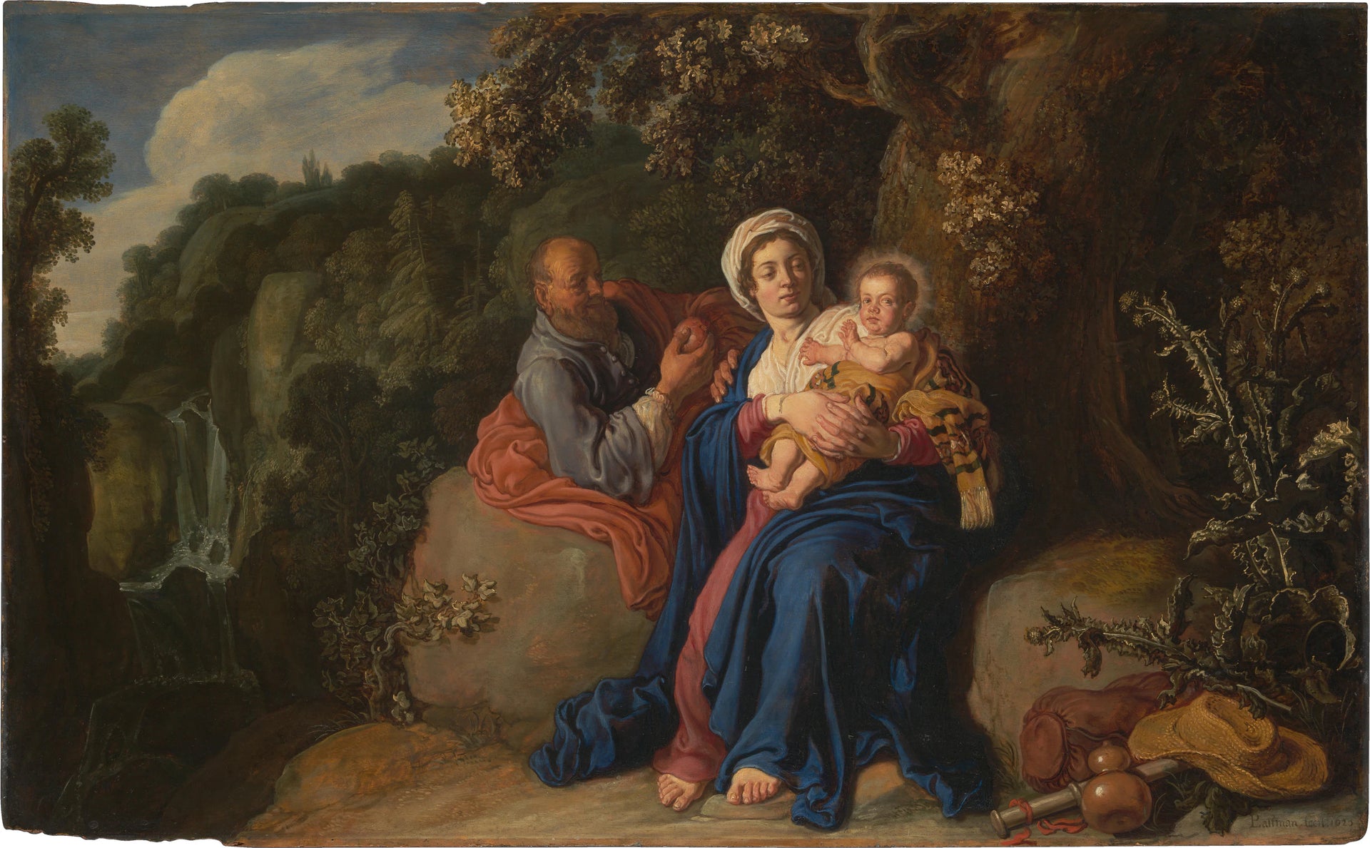 Le Repos pendant la fuite en Égypte - Pieter Lastman