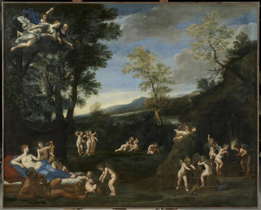 Le Repos de Vénus et de Vulcain, dit aussi à tort Le Feu - Francesco Albani