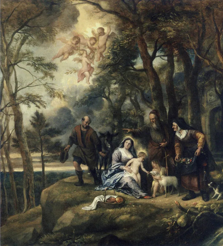 Reposez-vous pendant le vol vers l'Égypte - Jan Steen image 1 reproduction réalisée par Alpha Reproduction