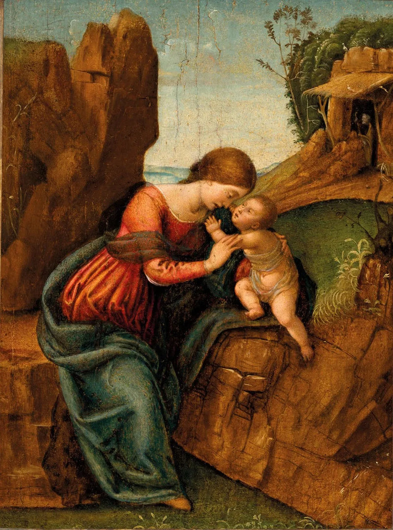 Reposez-vous pendant le vol vers l'Égypte - Piero di Cosimo