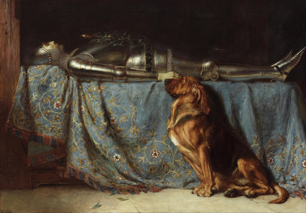 Requiescat - Briton Rivière image 1 copie peinte à la main à l’huile