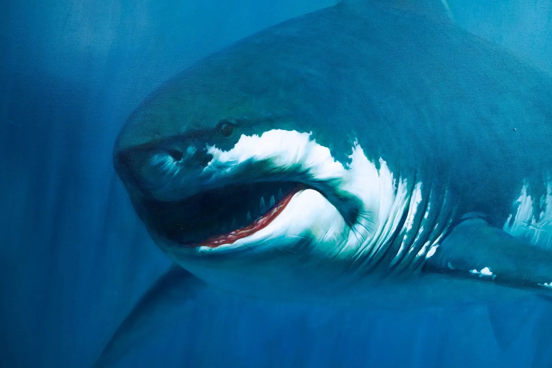 Requin | 150 x 200 cm image 3 reproduction artisanale de tableau