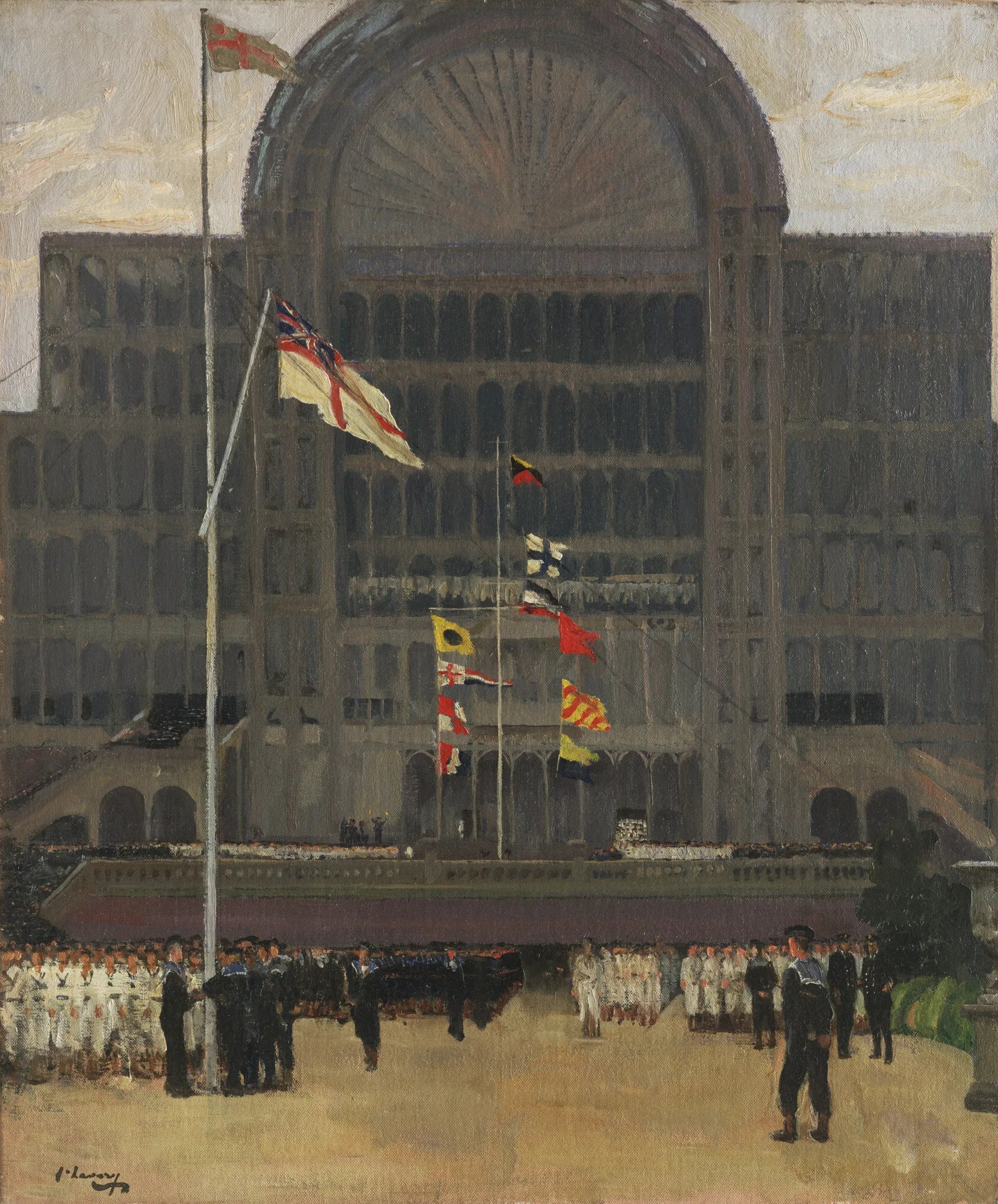 Réserve royale de volontaires de la Marine, Crystal Palace - John Lavery image 1 tableau peint à l’huile sur toile