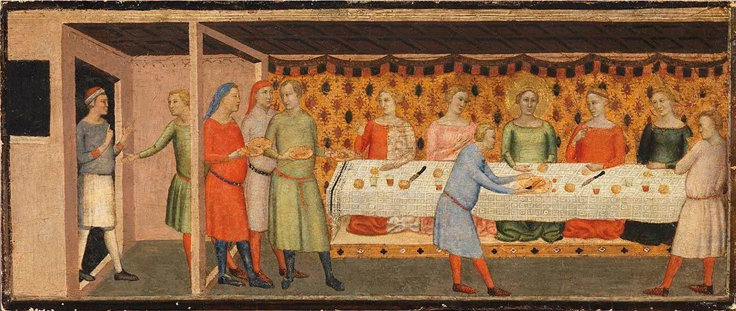 Restaurant de mariage Sainte-Cécile - Bernardo Daddi image 1 copie de tableau peinte à la main