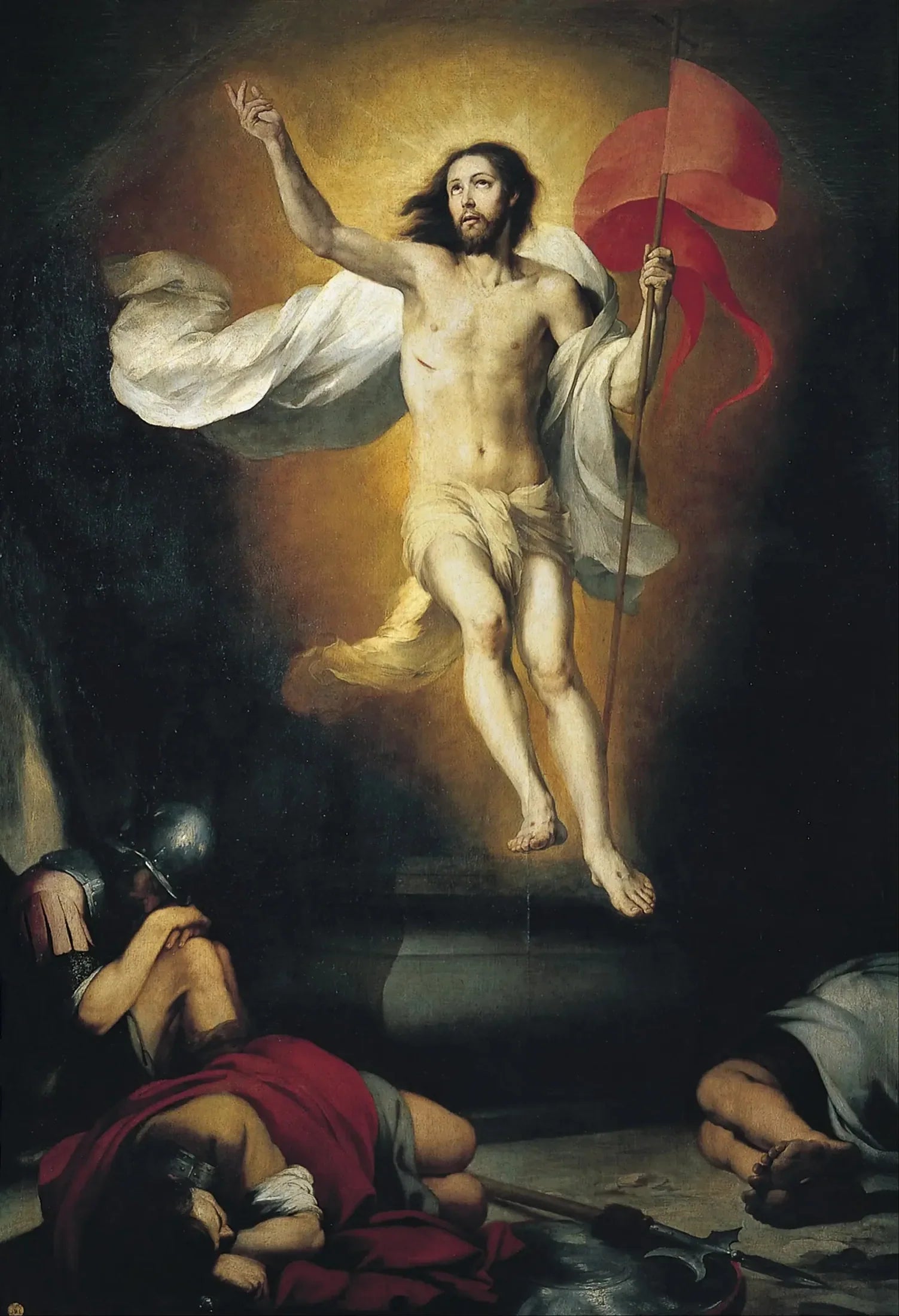 Resurrección del Señor - Bartolomé Esteban Murillo image 1 copie peinte à la main à l’huile