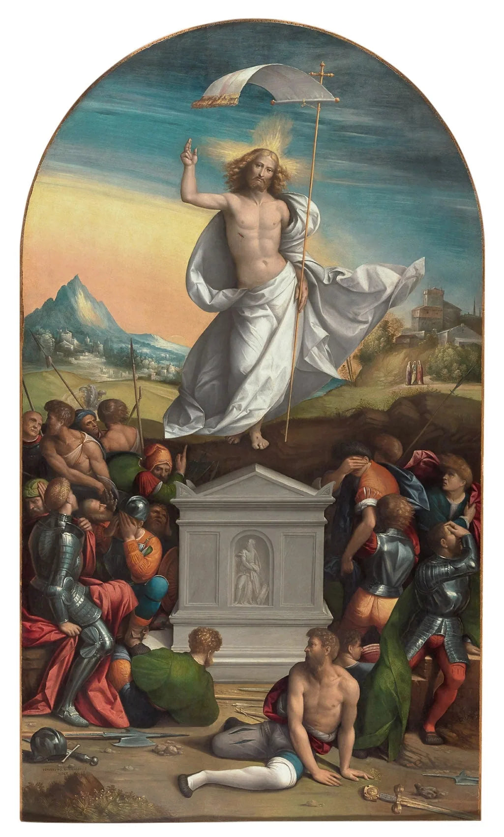 Résurrection du Christ - Benvenuto Tisi image 1 reproduction de peinture à l’huile