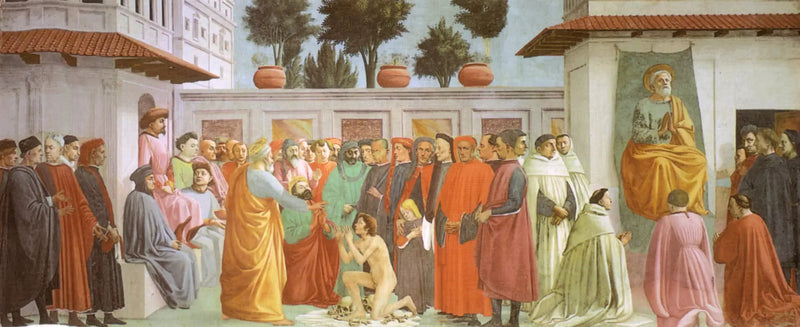 Résurrection du fils de Théophile et saint Pierre en chaire - Filippino Lippi