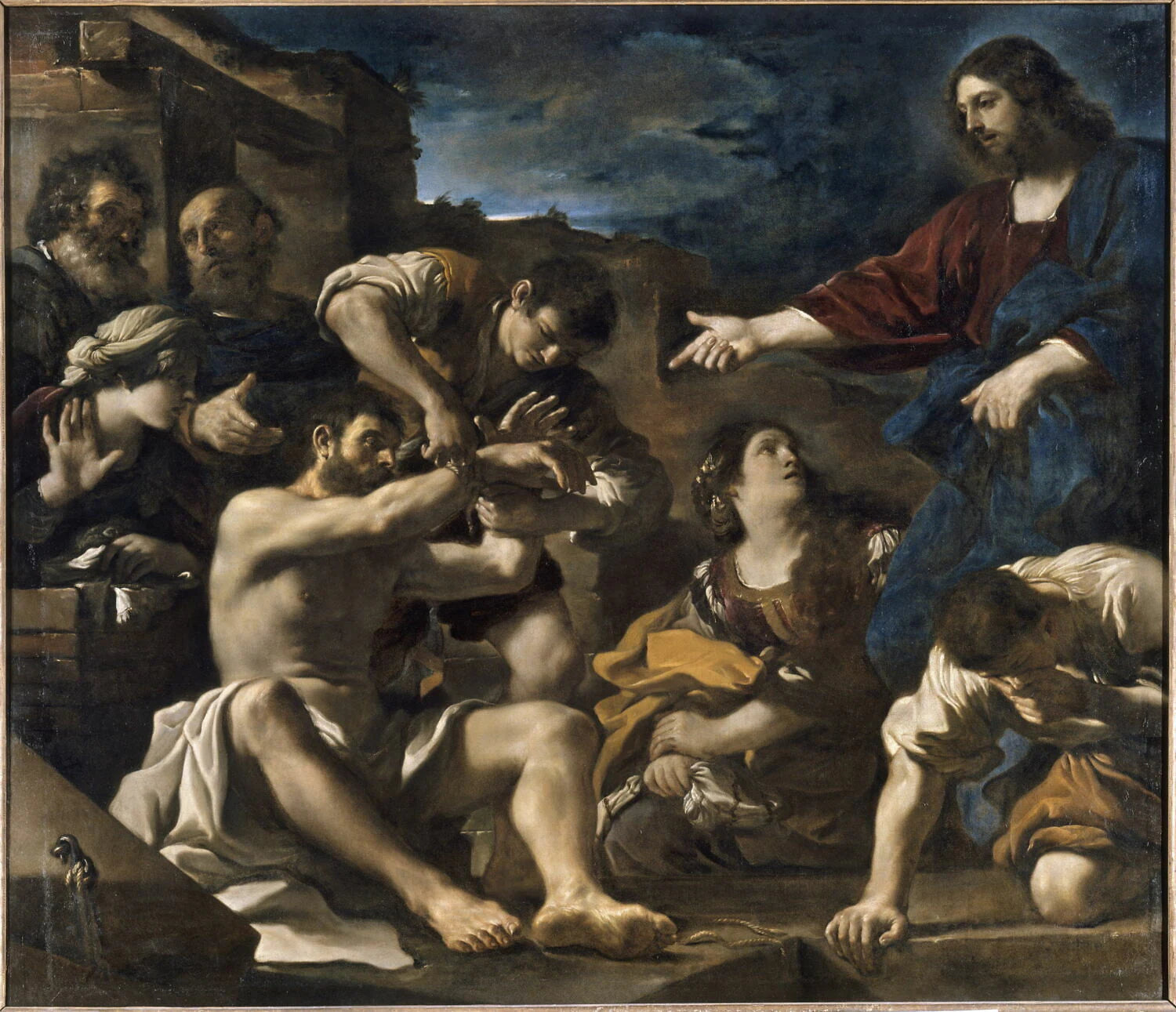 La Résurrection de Lazare - Il Guercino Le Guerchin
