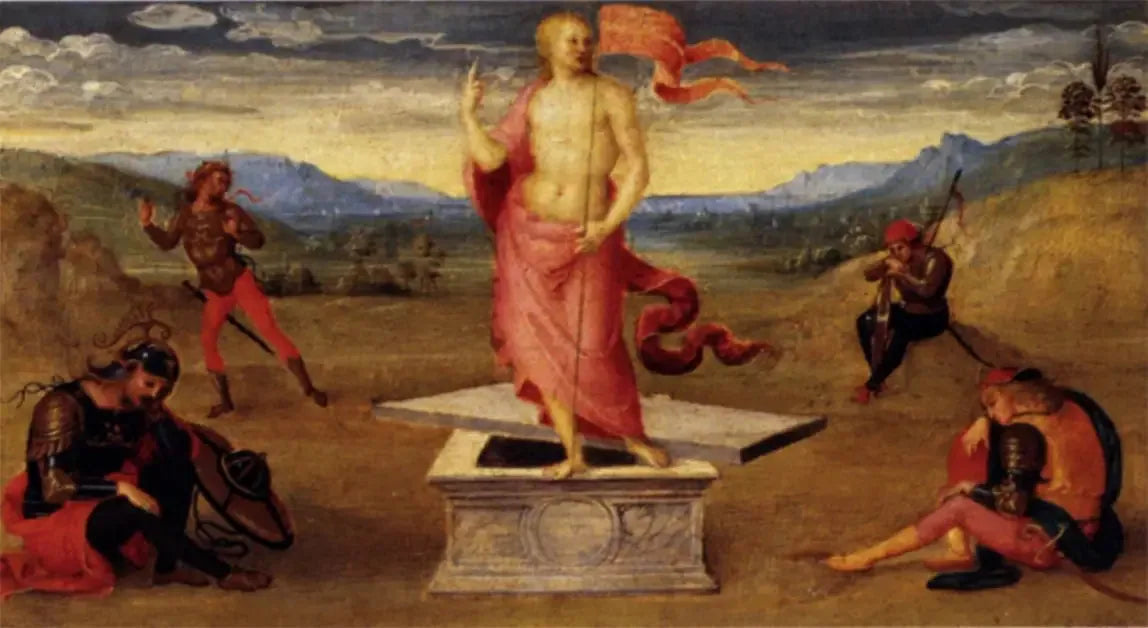 Résurrection - Pietro Perugino image 1 reproduction d’œuvre d’art à l’huile