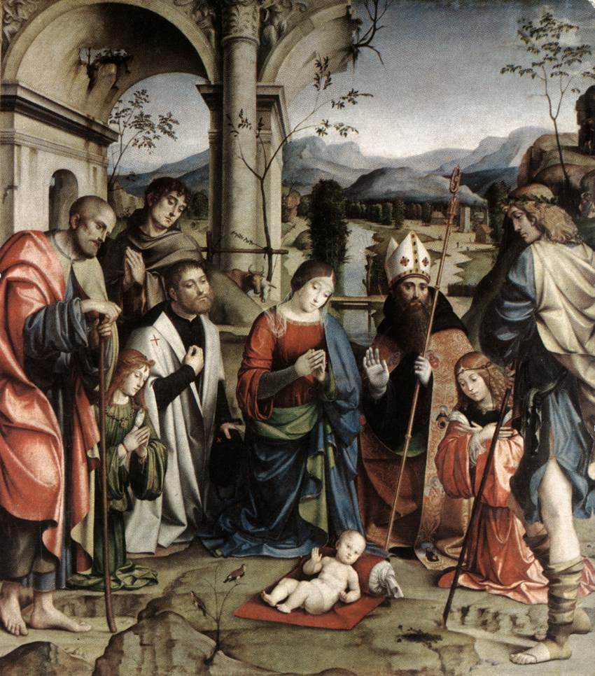 Retable Bentivoglio - Francesco Francia image 1 reproduction d’œuvre d’art à l’huile